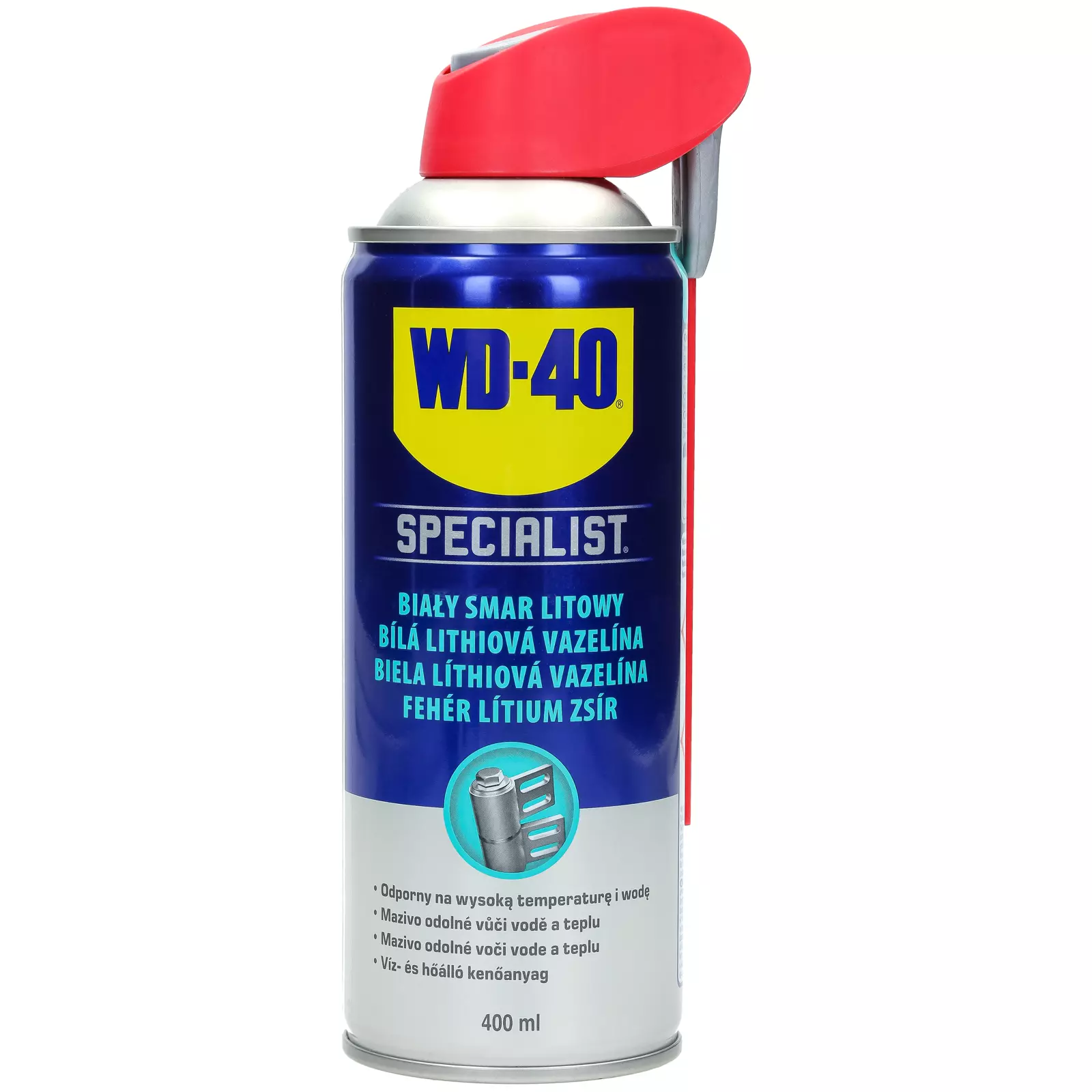 Смазка литиевая специализированная белая WD-40 400 мл, 03-102